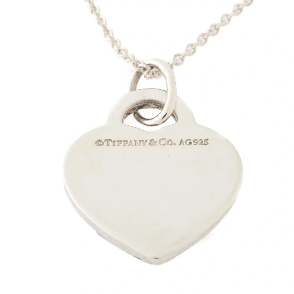 TIFFANY Blue Heart Necklace - Picture 6 of 8